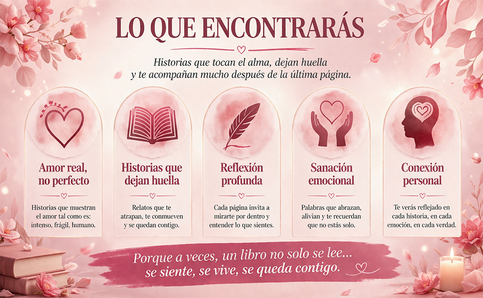 Panel visual de El Club de los Corazones Rotos sobre relaciones, amor y desamor