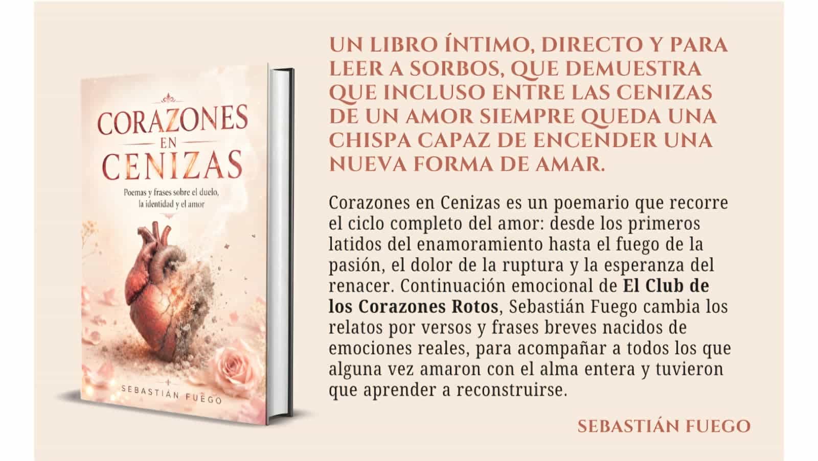 Presentacion editorial de Corazones en Cenizas